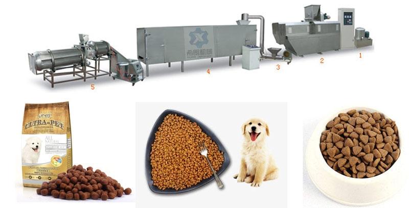 其它食品加工机械 其它食品加工设备 宠物饲料设备犬粮生产线希朗生产